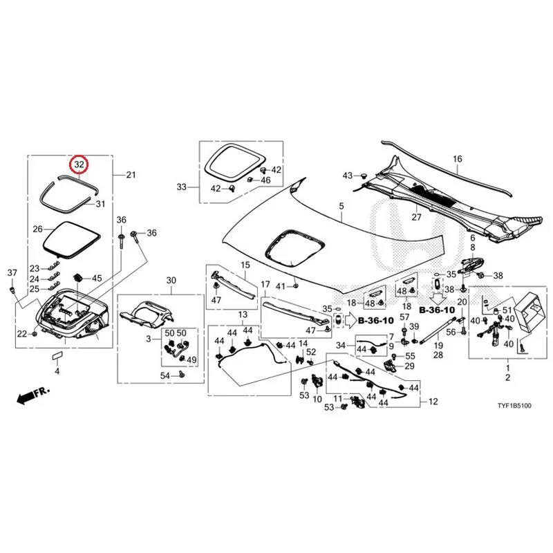 [NEW] JDM HONDA Honda e ZC7 2023 Hood GENUINE OEM - Image 35