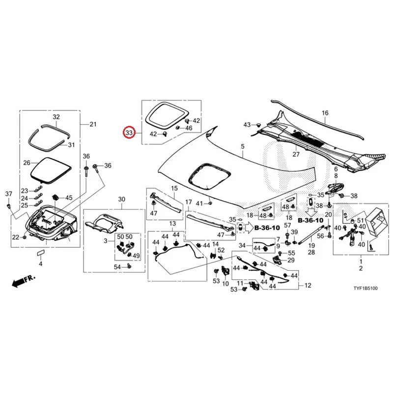 [NEW] JDM HONDA Honda e ZC7 2023 Hood GENUINE OEM - Image 36