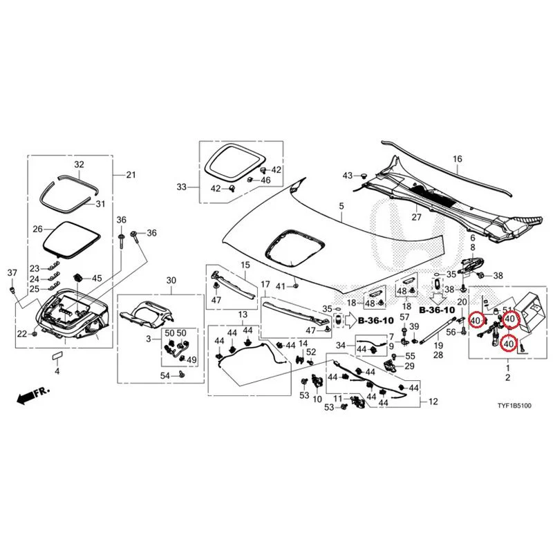 [NEW] JDM HONDA Honda e ZC7 2023 Hood GENUINE OEM - Image 43