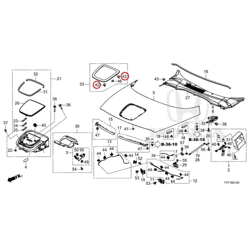 [NEW] JDM HONDA Honda e ZC7 2023 Hood GENUINE OEM - Image 45