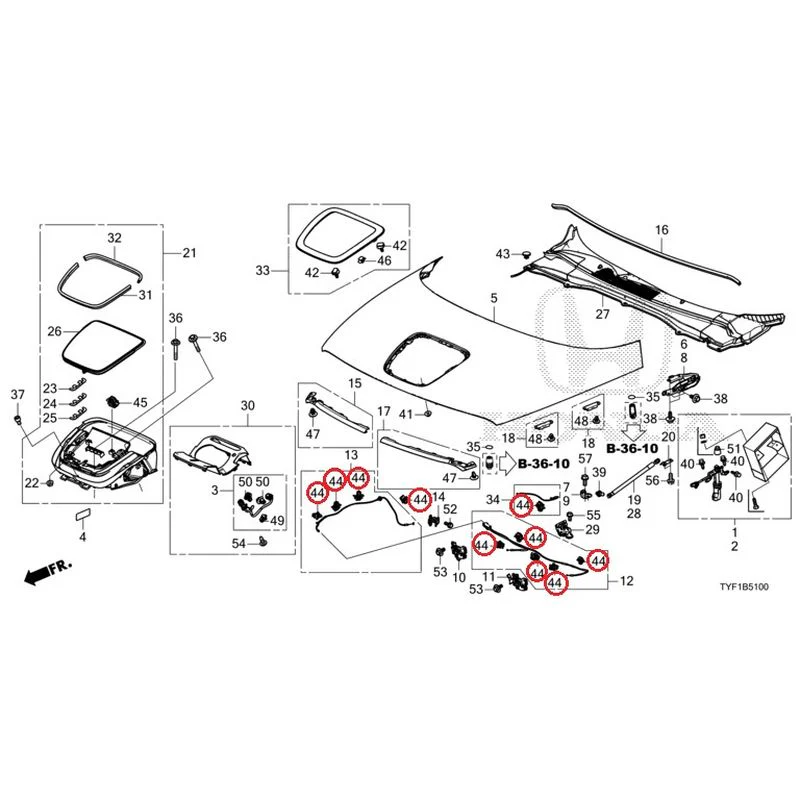 [NEW] JDM HONDA Honda e ZC7 2023 Hood GENUINE OEM - Image 47