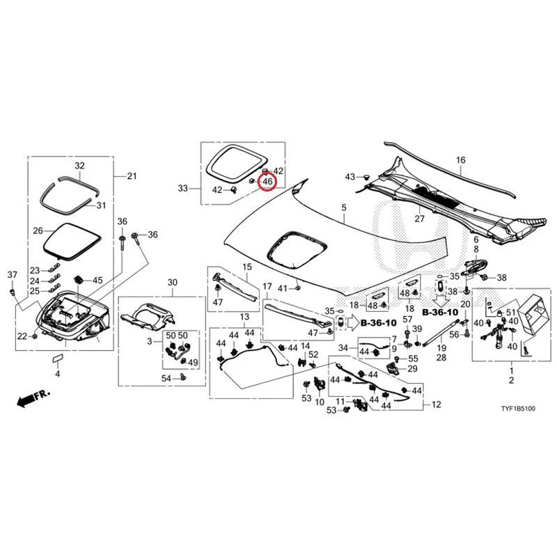 [NEW] JDM HONDA Honda e ZC7 2023 Hood GENUINE OEM - Image 49