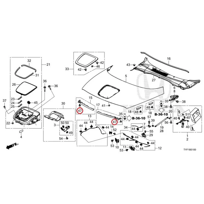[NEW] JDM HONDA Honda e ZC7 2023 Hood GENUINE OEM - Image 50