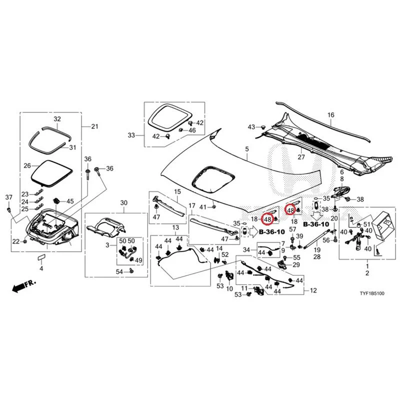 [NEW] JDM HONDA Honda e ZC7 2023 Hood GENUINE OEM - Image 51