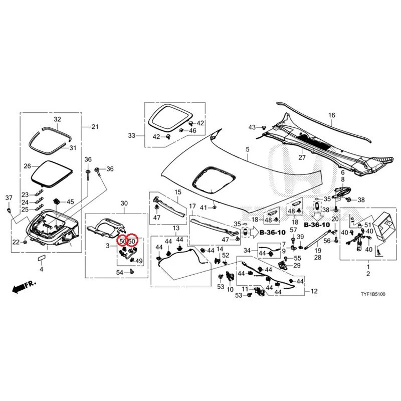 [NEW] JDM HONDA Honda e ZC7 2023 Hood GENUINE OEM - Image 53