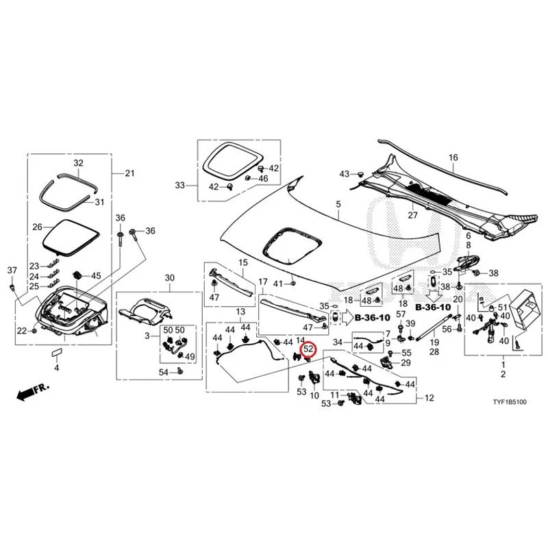 [NEW] JDM HONDA Honda e ZC7 2023 Hood GENUINE OEM - Image 55