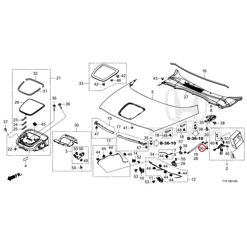 [NEW] JDM HONDA Honda e ZC7 2023 Hood GENUINE OEM - Image 59