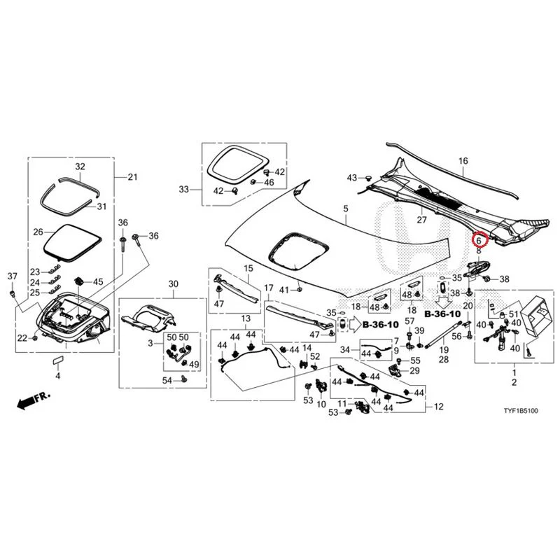 [NEW] JDM HONDA Honda e ZC7 2023 Hood GENUINE OEM - Image 9