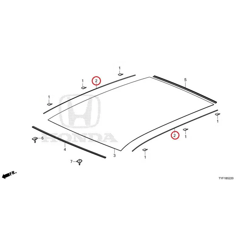 [NEW] JDM HONDA Honda e ZC7 2023 Roof Glass GENUINE OEM - Image 3