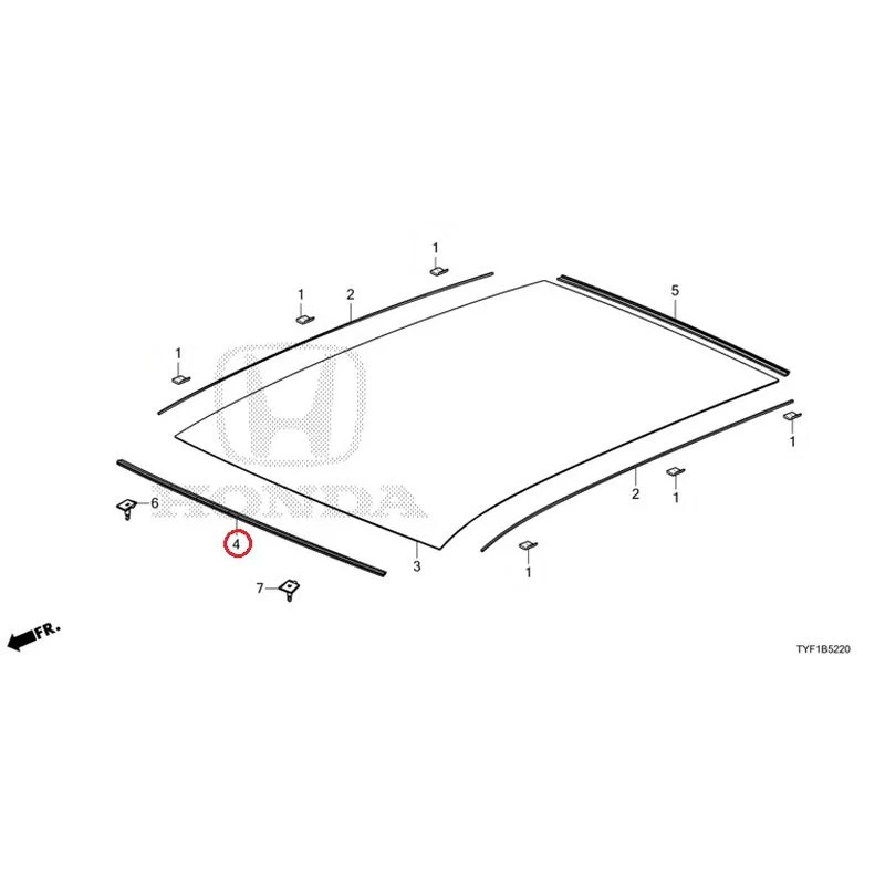 [NEW] JDM HONDA Honda e ZC7 2023 Roof Glass GENUINE OEM - Image 5