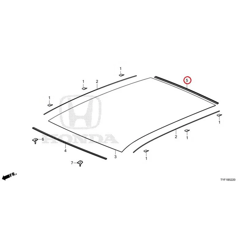 [NEW] JDM HONDA Honda e ZC7 2023 Roof Glass GENUINE OEM - Image 6