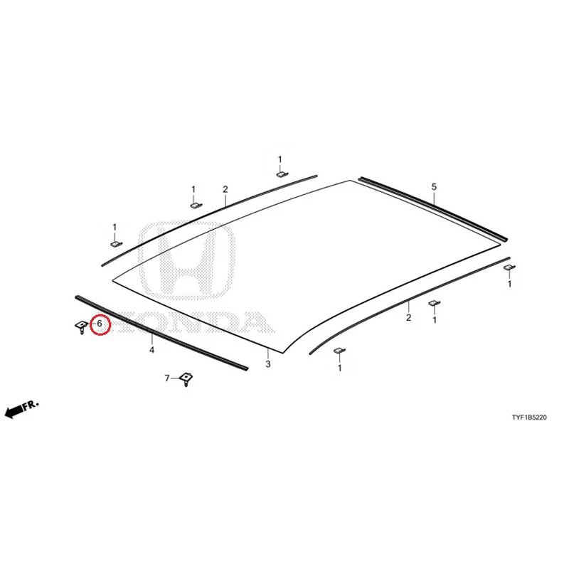 [NEW] JDM HONDA Honda e ZC7 2023 Roof Glass GENUINE OEM - Image 7