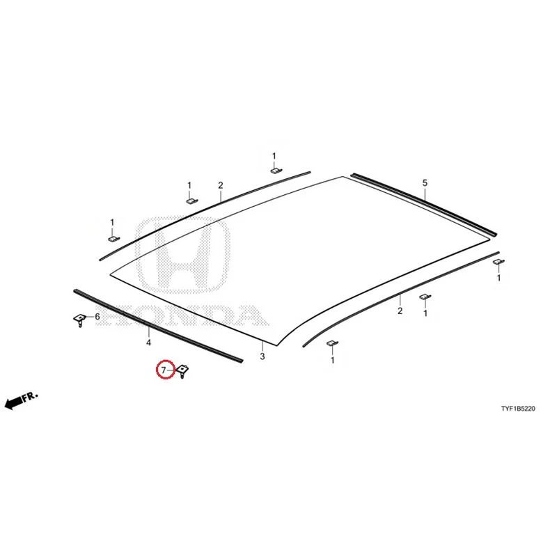 [NEW] JDM HONDA Honda e ZC7 2023 Roof Glass GENUINE OEM - Image 8