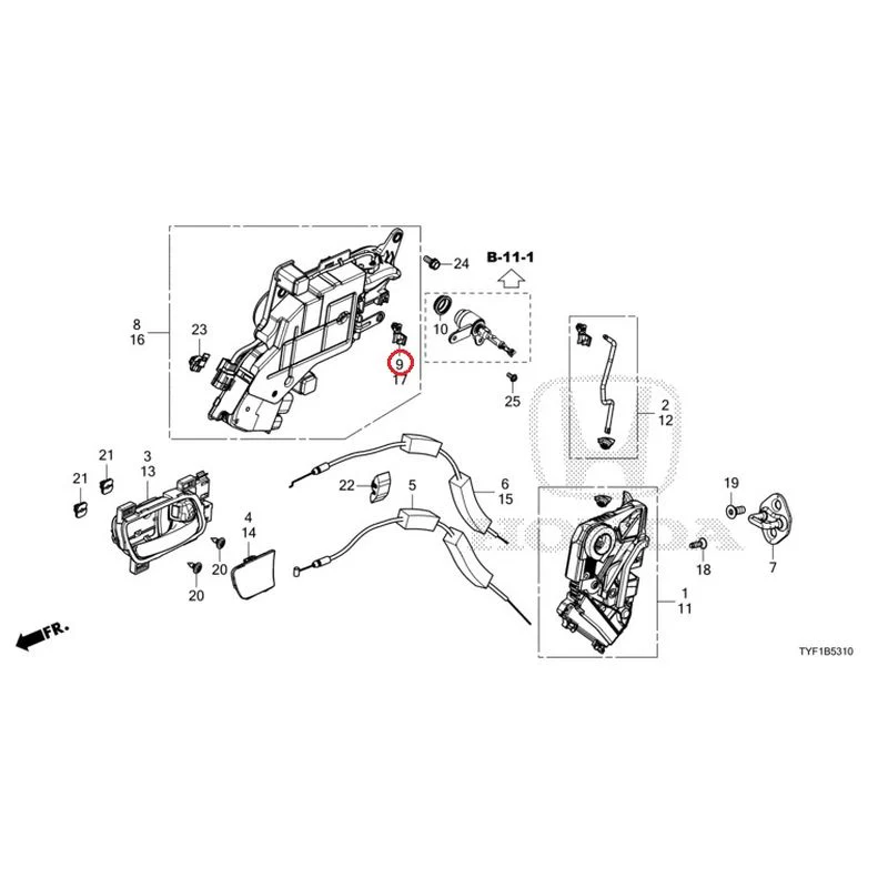 [NEW] JDM HONDA Honda e ZC7 2023 Front Door Locks/Outer Handles GENUINE OEM - Image 15