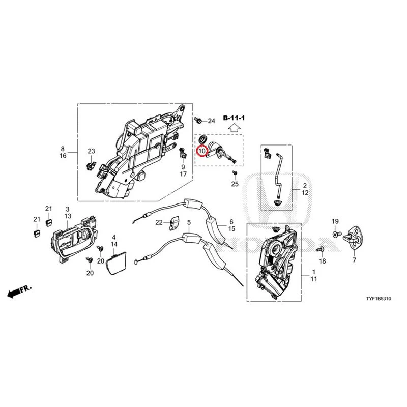 [NEW] JDM HONDA Honda e ZC7 2023 Front Door Locks/Outer Handles GENUINE OEM - Image 16