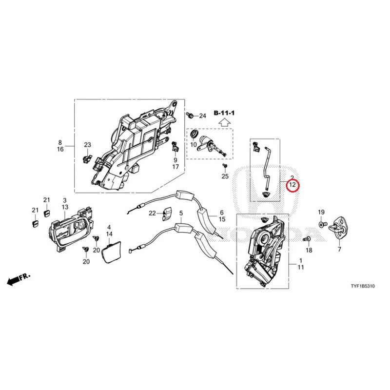 [NEW] JDM HONDA Honda e ZC7 2023 Front Door Locks/Outer Handles GENUINE OEM - Image 18
