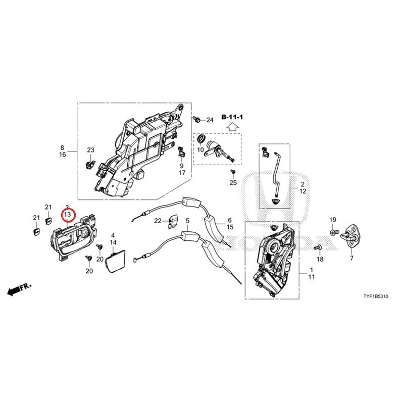 [NEW] JDM HONDA Honda e ZC7 2023 Front Door Locks/Outer Handles GENUINE OEM - Image 19