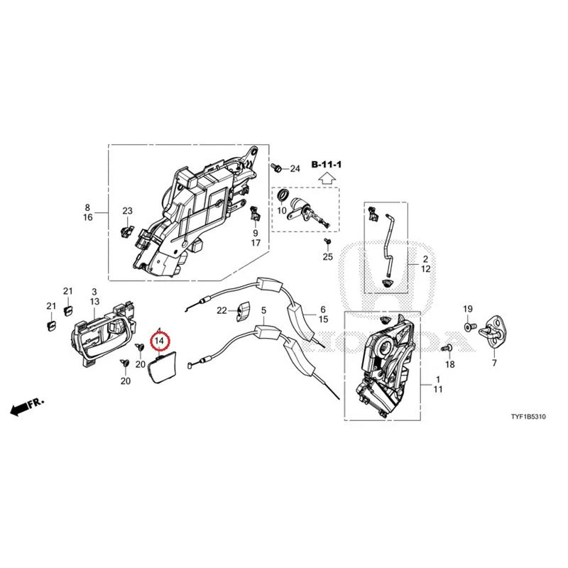 [NEW] JDM HONDA Honda e ZC7 2023 Front Door Locks/Outer Handles GENUINE OEM - Image 20