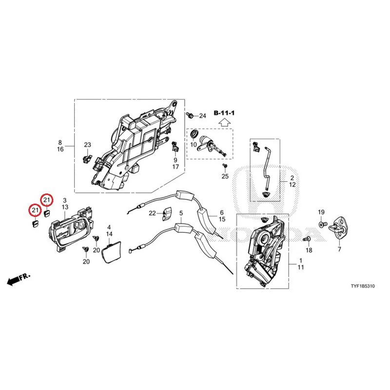 [NEW] JDM HONDA Honda e ZC7 2023 Front Door Locks/Outer Handles GENUINE OEM - Image 32