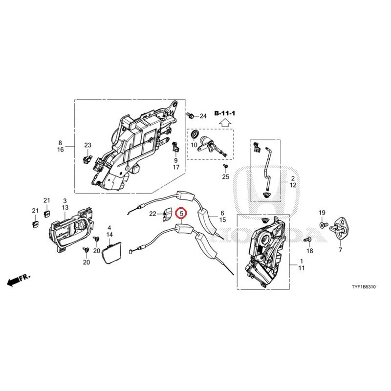 [NEW] JDM HONDA Honda e ZC7 2023 Front Door Locks/Outer Handles GENUINE OEM - Image 6
