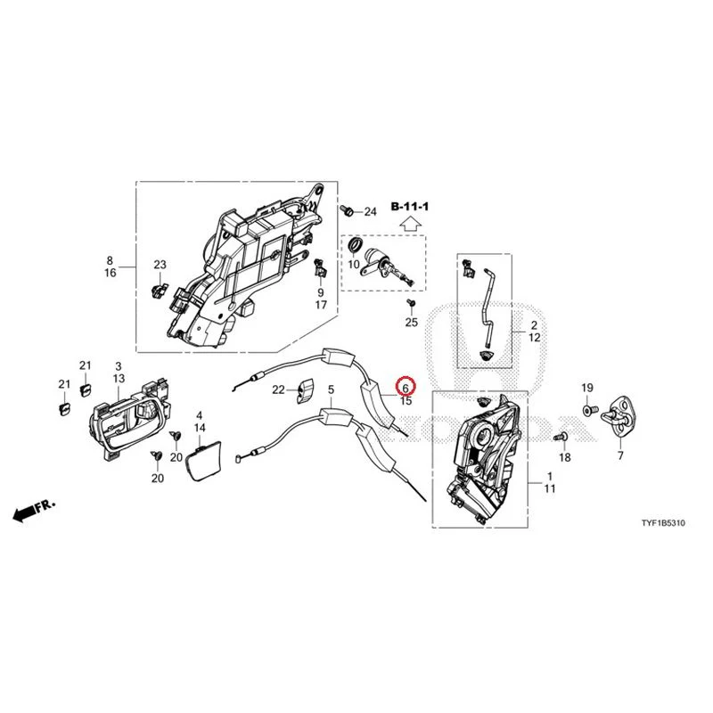 [NEW] JDM HONDA Honda e ZC7 2023 Front Door Locks/Outer Handles GENUINE OEM - Image 7