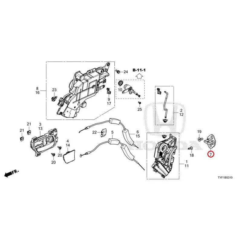 [NEW] JDM HONDA Honda e ZC7 2023 Front Door Locks/Outer Handles GENUINE OEM - Image 8