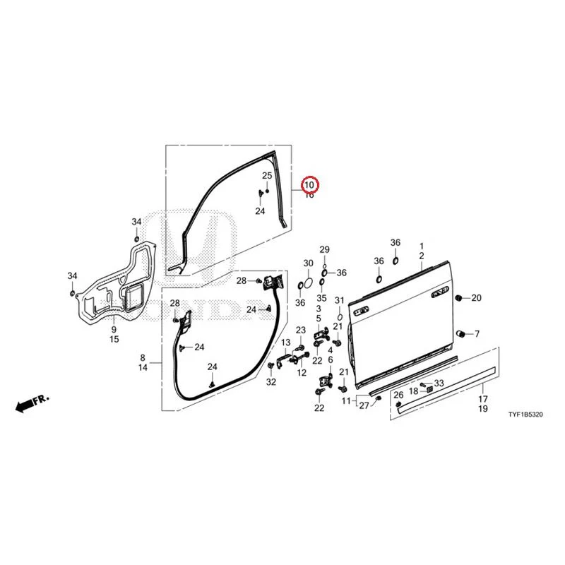 [NEW] JDM HONDA Honda e ZC7 2023 Front Door Panel GENUINE OEM - Image 11