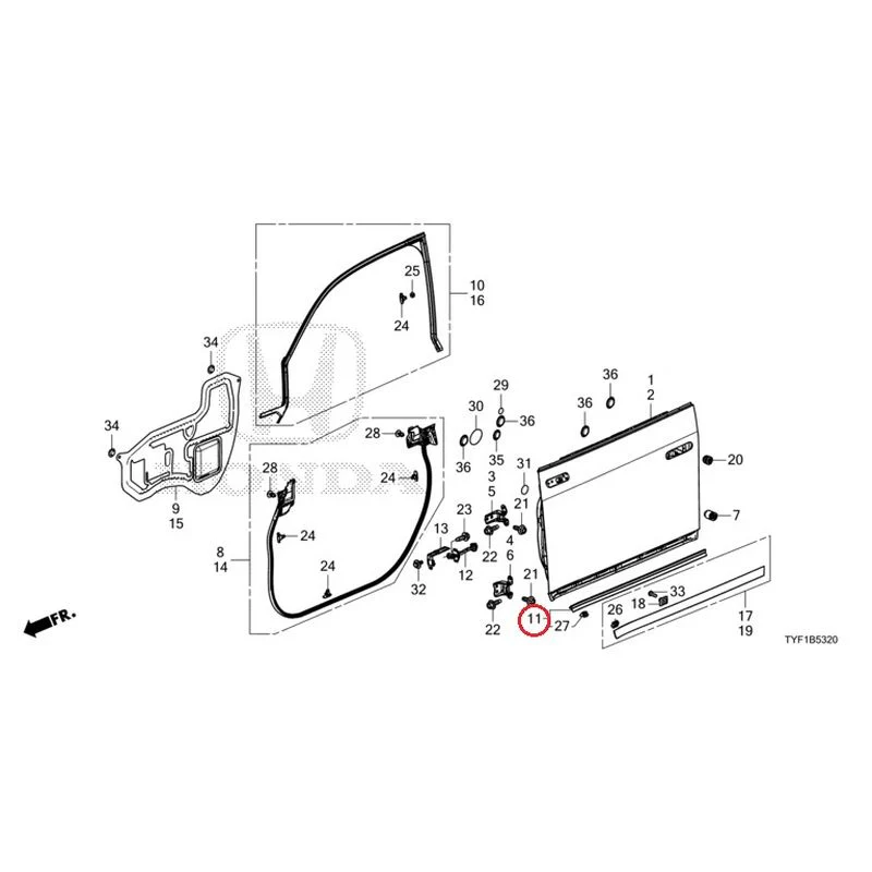 [NEW] JDM HONDA Honda e ZC7 2023 Front Door Panel GENUINE OEM - Image 12