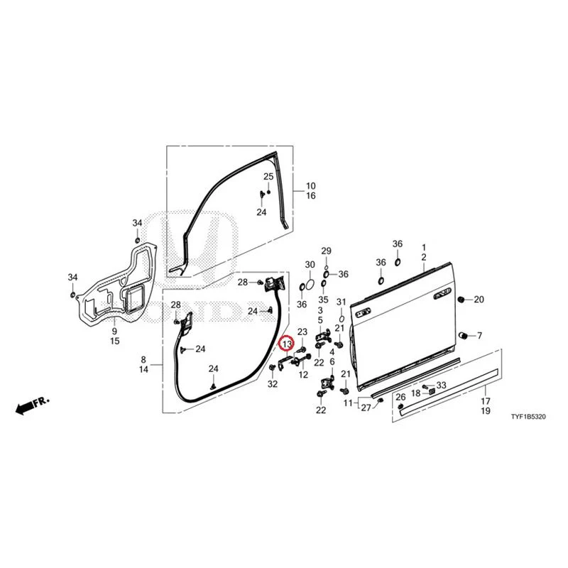 [NEW] JDM HONDA Honda e ZC7 2023 Front Door Panel GENUINE OEM - Image 14