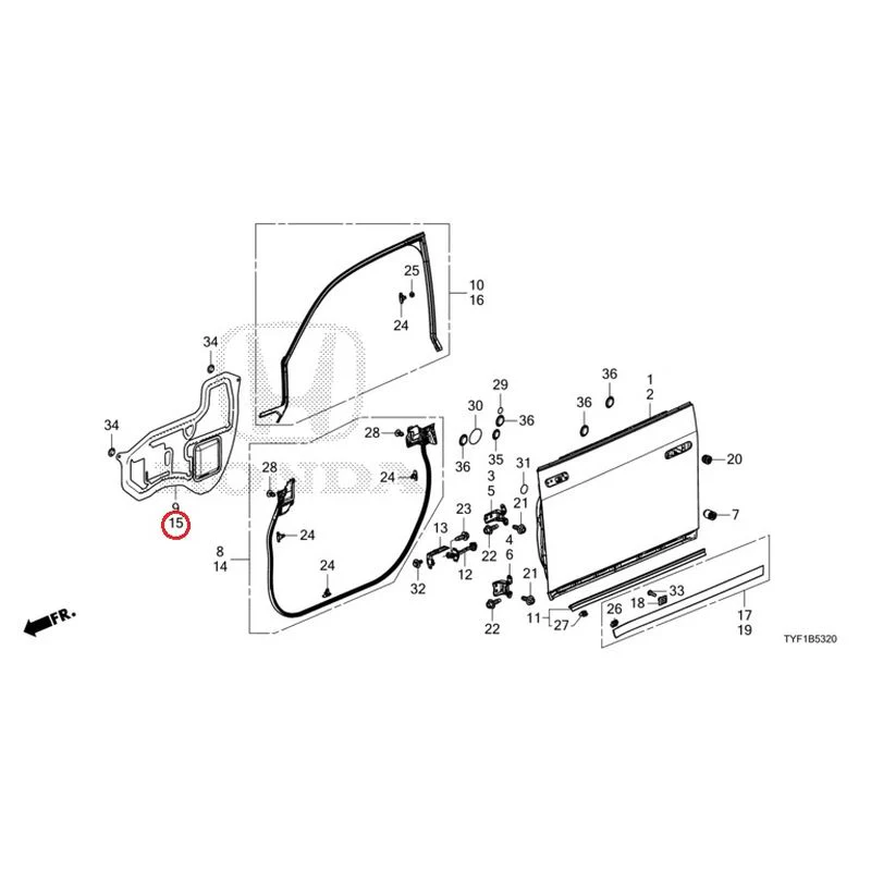 [NEW] JDM HONDA Honda e ZC7 2023 Front Door Panel GENUINE OEM - Image 16