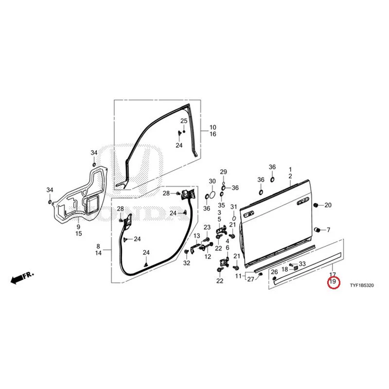 [NEW] JDM HONDA Honda e ZC7 2023 Front Door Panel GENUINE OEM - Image 20