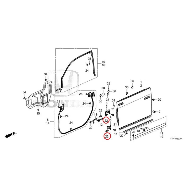 [NEW] JDM HONDA Honda e ZC7 2023 Front Door Panel GENUINE OEM - Image 23