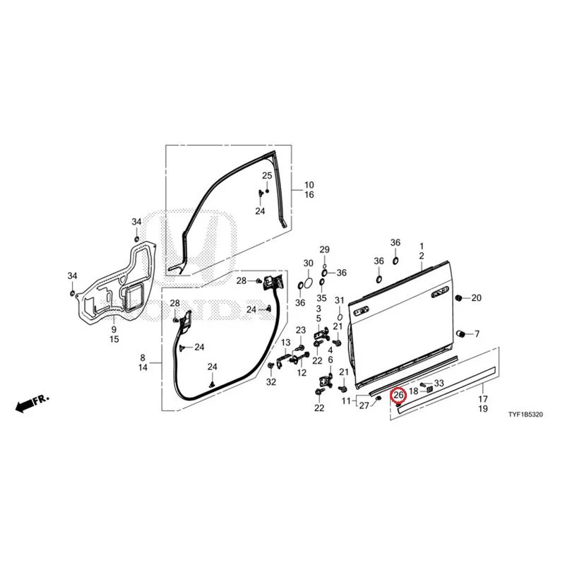 [NEW] JDM HONDA Honda e ZC7 2023 Front Door Panel GENUINE OEM - Image 28