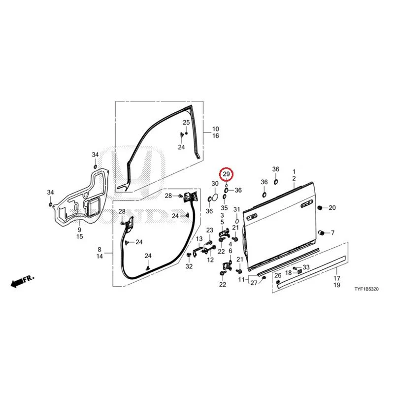 [NEW] JDM HONDA Honda e ZC7 2023 Front Door Panel GENUINE OEM - Image 31
