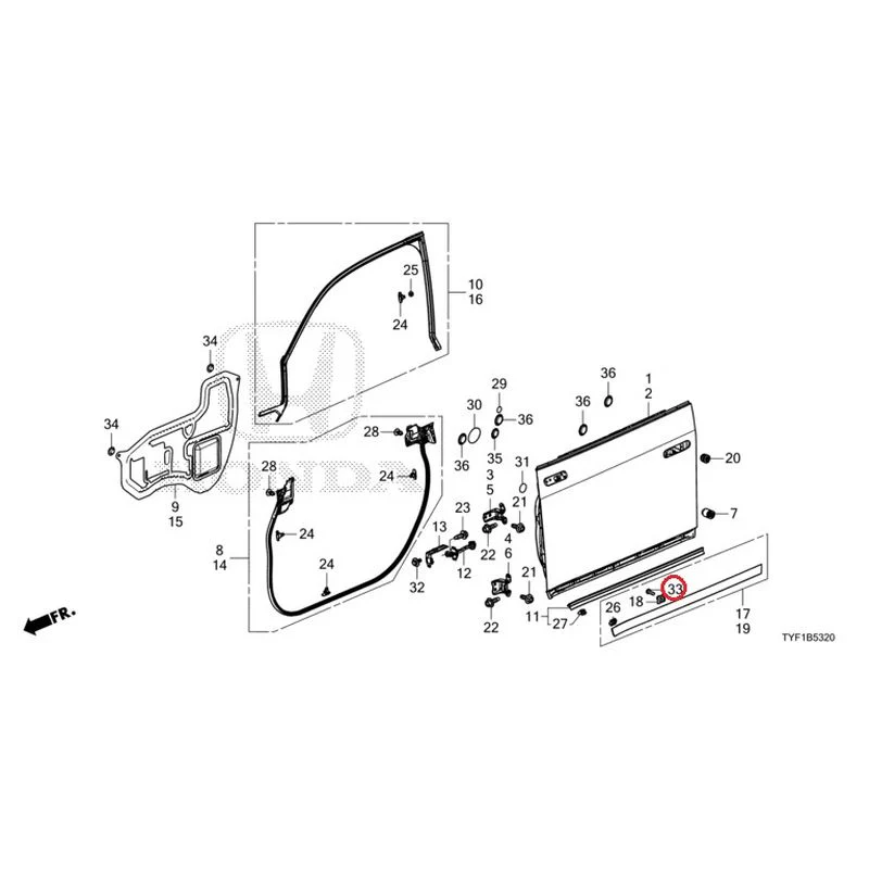 [NEW] JDM HONDA Honda e ZC7 2023 Front Door Panel GENUINE OEM - Image 35