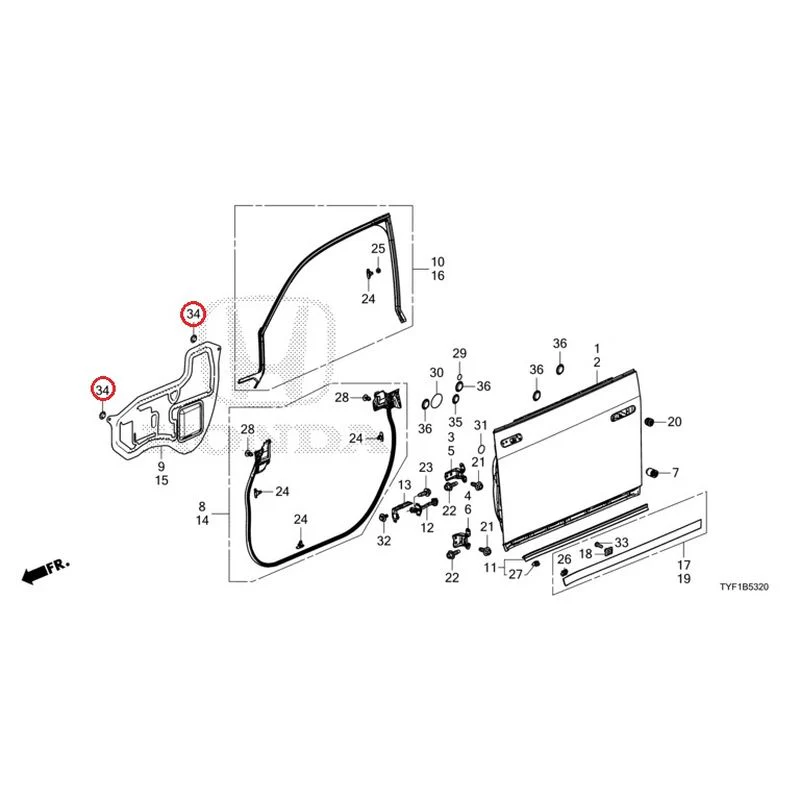 [NEW] JDM HONDA Honda e ZC7 2023 Front Door Panel GENUINE OEM - Image 36