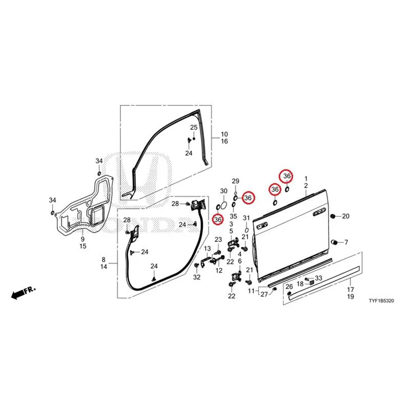 [NEW] JDM HONDA Honda e ZC7 2023 Front Door Panel GENUINE OEM - Image 38