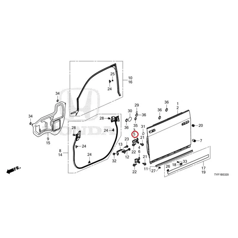 [NEW] JDM HONDA Honda e ZC7 2023 Front Door Panel GENUINE OEM - Image 6