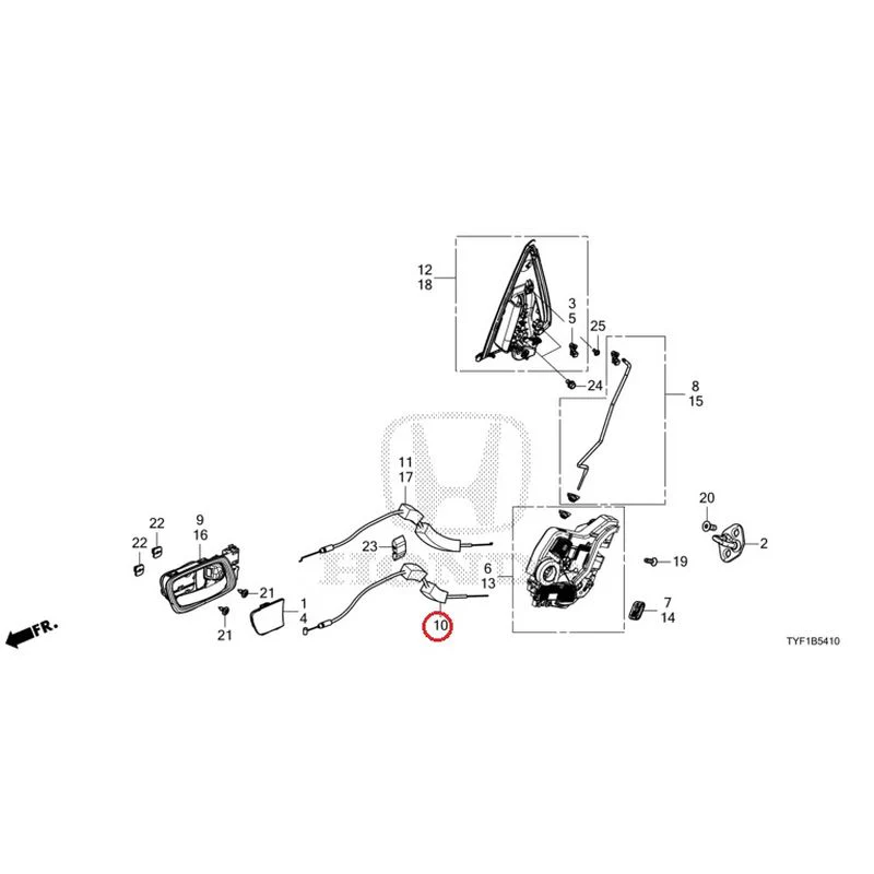 [NEW] JDM HONDA Honda e ZC7 2023 Rear Door Locks/Outer Handles GENUINE OEM - Image 11