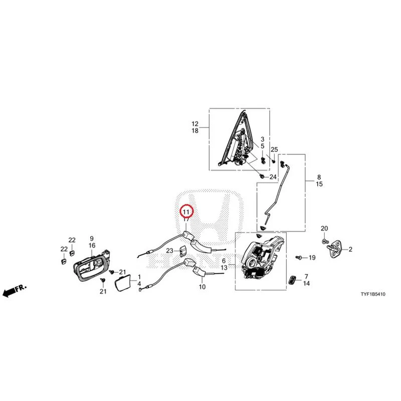 [NEW] JDM HONDA Honda e ZC7 2023 Rear Door Locks/Outer Handles GENUINE OEM - Image 12