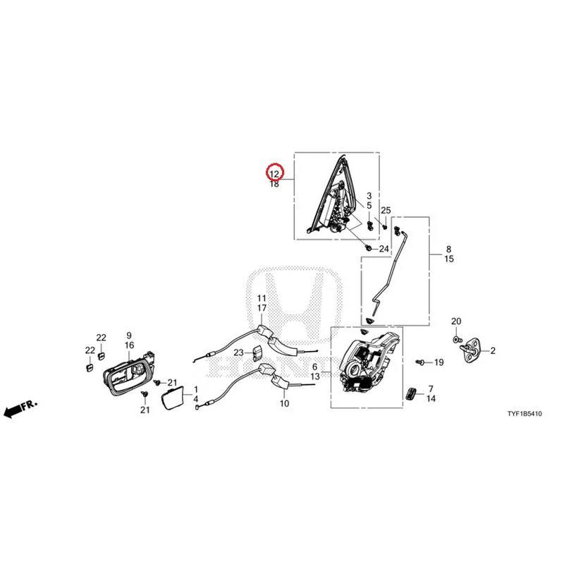 [NEW] JDM HONDA Honda e ZC7 2023 Rear Door Locks/Outer Handles GENUINE OEM - Image 13