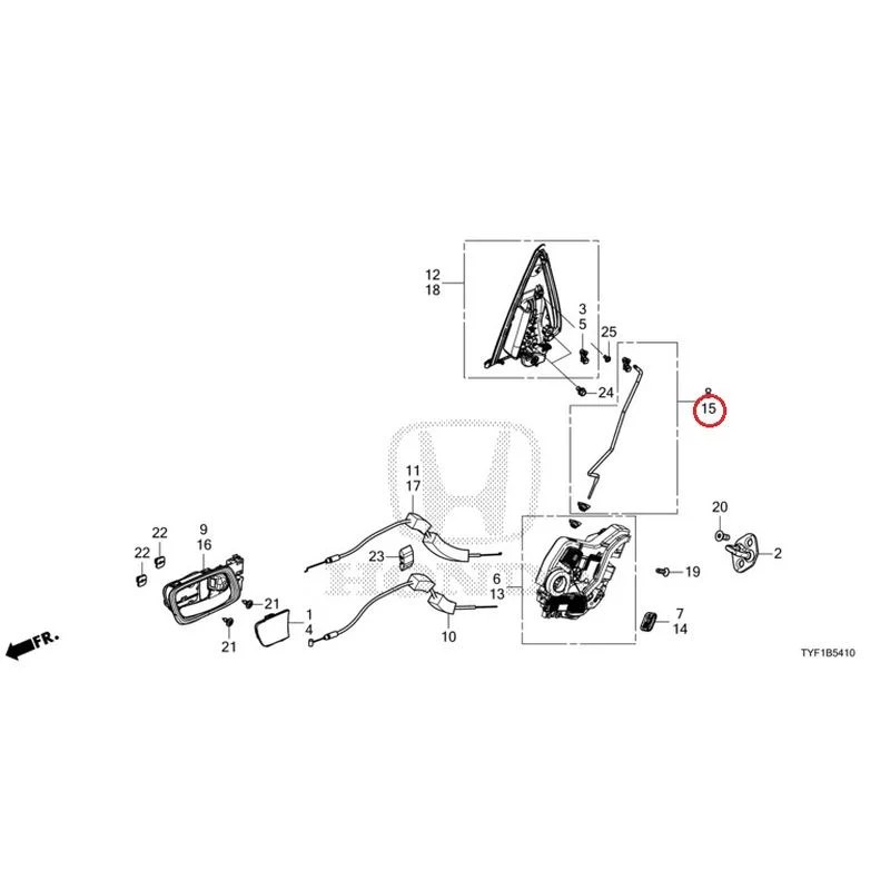 [NEW] JDM HONDA Honda e ZC7 2023 Rear Door Locks/Outer Handles GENUINE OEM - Image 16