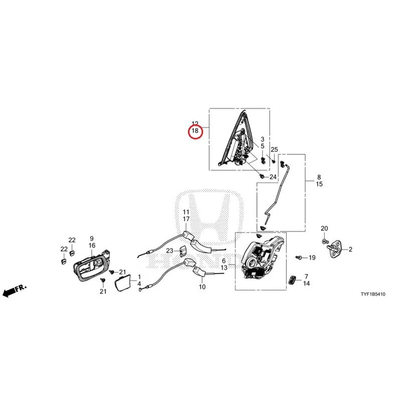 [NEW] JDM HONDA Honda e ZC7 2023 Rear Door Locks/Outer Handles GENUINE OEM - Image 19
