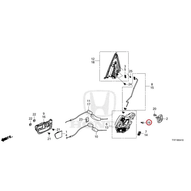 [NEW] JDM HONDA Honda e ZC7 2023 Rear Door Locks/Outer Handles GENUINE OEM - Image 20