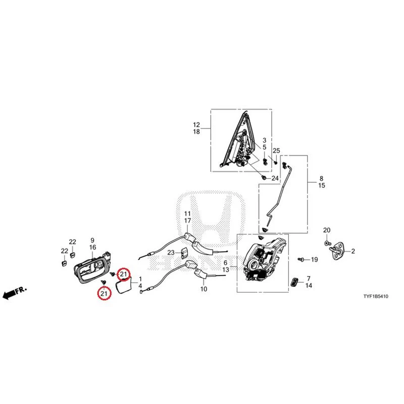 [NEW] JDM HONDA Honda e ZC7 2023 Rear Door Locks/Outer Handles GENUINE OEM - Image 22