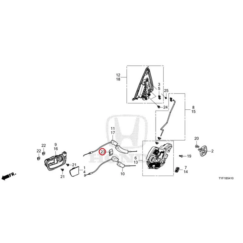 [NEW] JDM HONDA Honda e ZC7 2023 Rear Door Locks/Outer Handles GENUINE OEM - Image 24