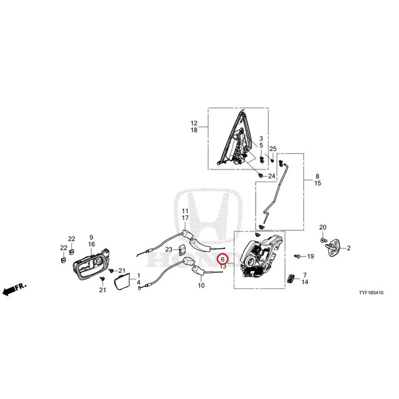 [NEW] JDM HONDA Honda e ZC7 2023 Rear Door Locks/Outer Handles GENUINE OEM - Image 7