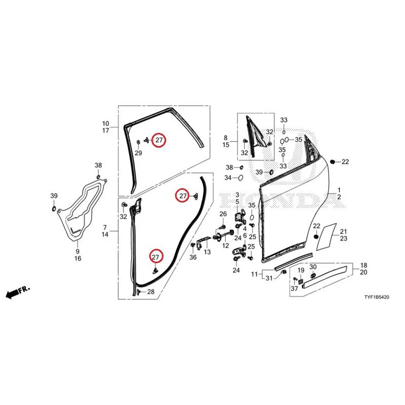 [NEW] JDM HONDA Honda e ZC7 2023 Rear Door Panel GENUINE OEM - Image 29