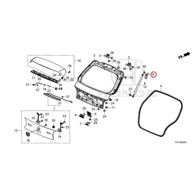 [NEW] JDM HONDA Honda e ZC7 2023 Tailgate GENUINE OEM - Image 10