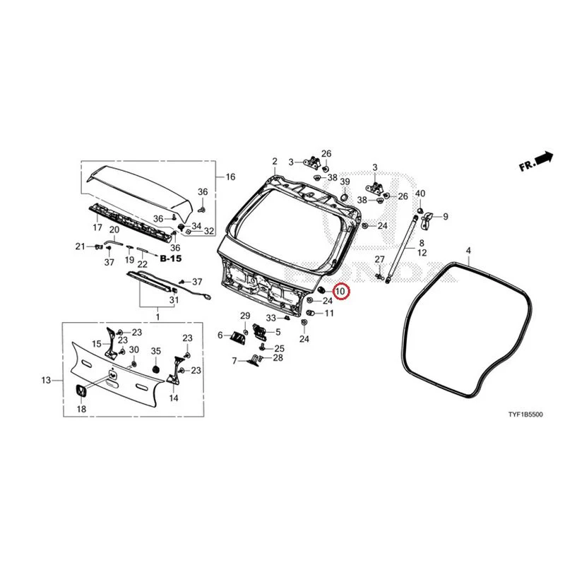 [NEW] JDM HONDA Honda e ZC7 2023 Tailgate GENUINE OEM - Image 11